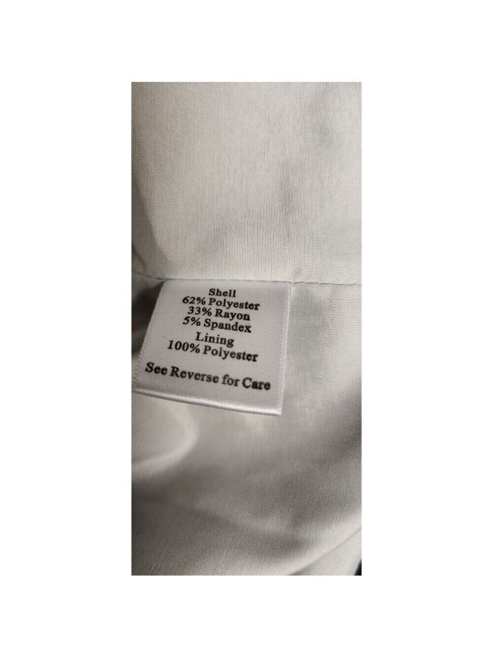 Katherine New York Round Neck Navy Blue White Striped Full Zip Jacket Blazer 12 - Picture 7 of 7